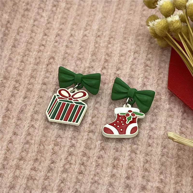 Fashion Santa Claus Snowman Snowflake Alloy Women's Earrings 1 Pair