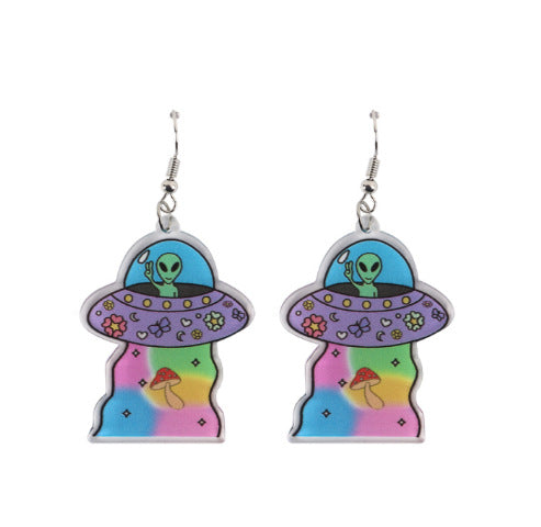 Fashion Alien Arylic Women's Drop Earrings 1 Pair