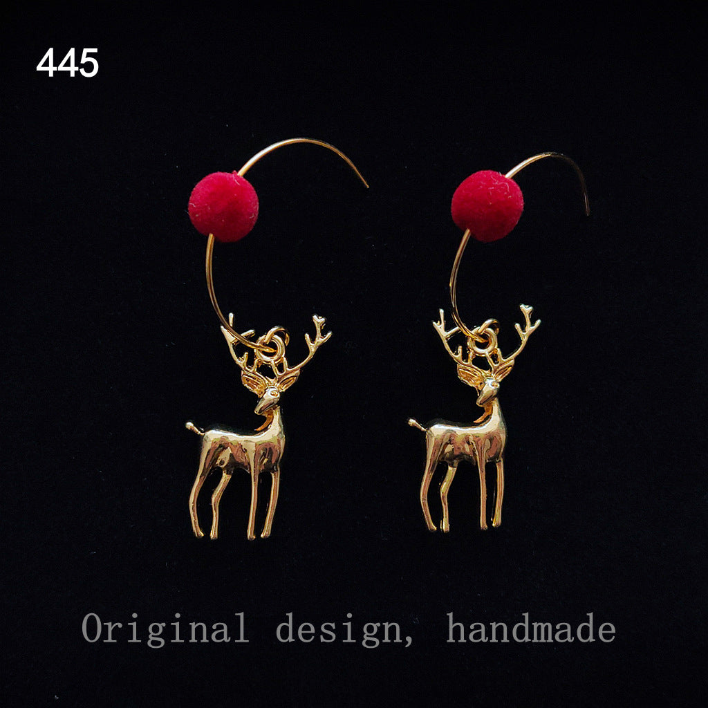 Simple Style Deer Alloy Plating Women's Drop Earrings 1 Pair