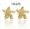 Simple Metallic Flower Three-dimensional Metal Petal Petal Earrings For Women Wholesales Yiwu De Moda Suppliers China