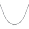 Fashion Solid Color Silver Plating Inlay Zircon Necklace 1 Piece