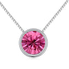 Fashion Round Alloy Gold Plated Inlay Crystal Zircon Women's Necklace 1 Piece