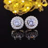 Fashion Geometric Copper Zircon Earrings 1 Pair