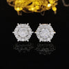 Fashion Geometric Copper Zircon Earrings 1 Pair