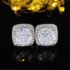 Fashion Geometric Copper Zircon Earrings 1 Pair