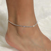 Silver Color Rhinestone Chain Adjustable Anklet Wholesale Gooddiy