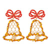 Fashion Bell Arylic Alloy Plating Rhinestones Women's Drop Earrings 1 Pair