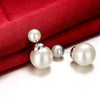 Fashion Geometric Alloy Plating Artificial Pearls Women's Ear Studs 1 Pair