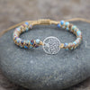 Bohemian Tree Turquoise Metal Braid Bracelets