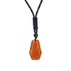 Ethnic Style Water Droplets Natural Stone Crystal Agate Pendant Necklace 1 Piece