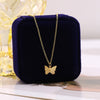 Hot-Selling Butterfly Pendant Necklace Creative Retro Simple Alloy Clavicle Chain Wholesale Gooddiy