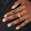 Simple Style Solid Color Brass Gold Plated Open Ring 1 Piece