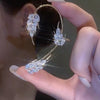 Fashion Simple Style Flower Copper Plating Zircon Ear Clips