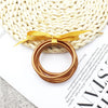 Simple Style Circle Plastic Gold Foil Women's Bangle