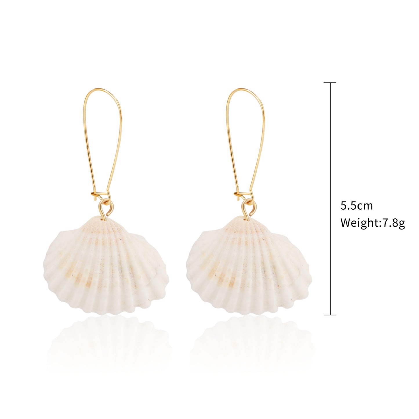 Fashion Shell Shell Inlaid Shell Artificial Pearls Women's Earrings 1 Pair