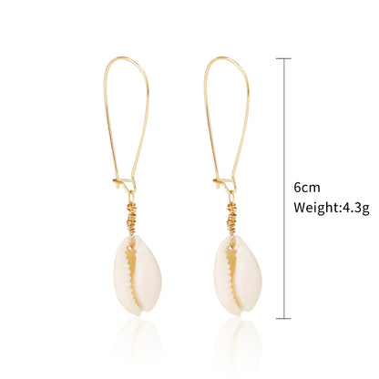 Fashion Shell Shell Inlaid Shell Artificial Pearls Women's Earrings 1 Pair