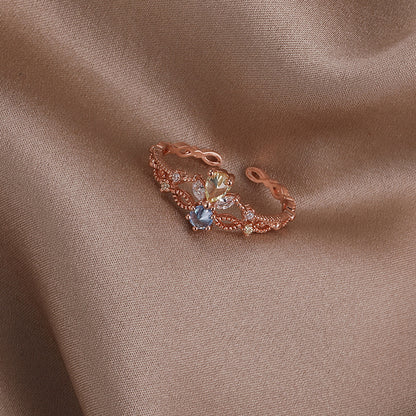 Sweet Geometric Copper Open Ring In Bulk