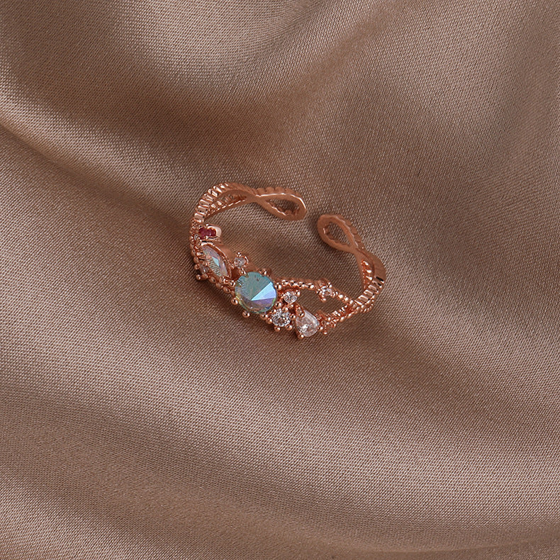 Sweet Geometric Copper Open Ring In Bulk