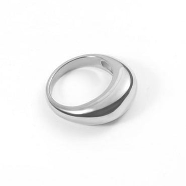 Fashion Solid Color Stainless Steel Rings