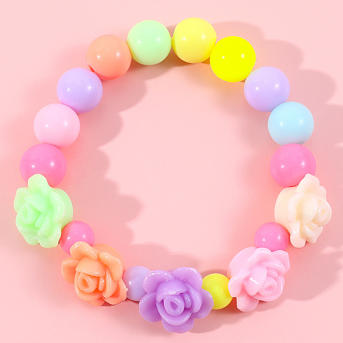 Cute Flower Arylic Girl's Bracelets Necklace