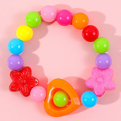 Cute Flower Arylic Girl's Bracelets Necklace