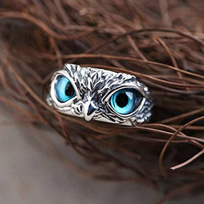 Retro Owl Metal Plating Unisex Open Ring