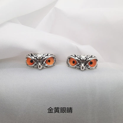 Retro Owl Metal Plating Unisex Open Ring