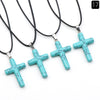 Fashion Cross Natural Stone Polishing Jewelry Accessories 1 Piece