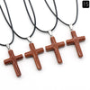 Fashion Cross Natural Stone Polishing Jewelry Accessories 1 Piece