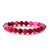 Retro Round Beaded Natural Stone Unisex Bracelets 1 Piece