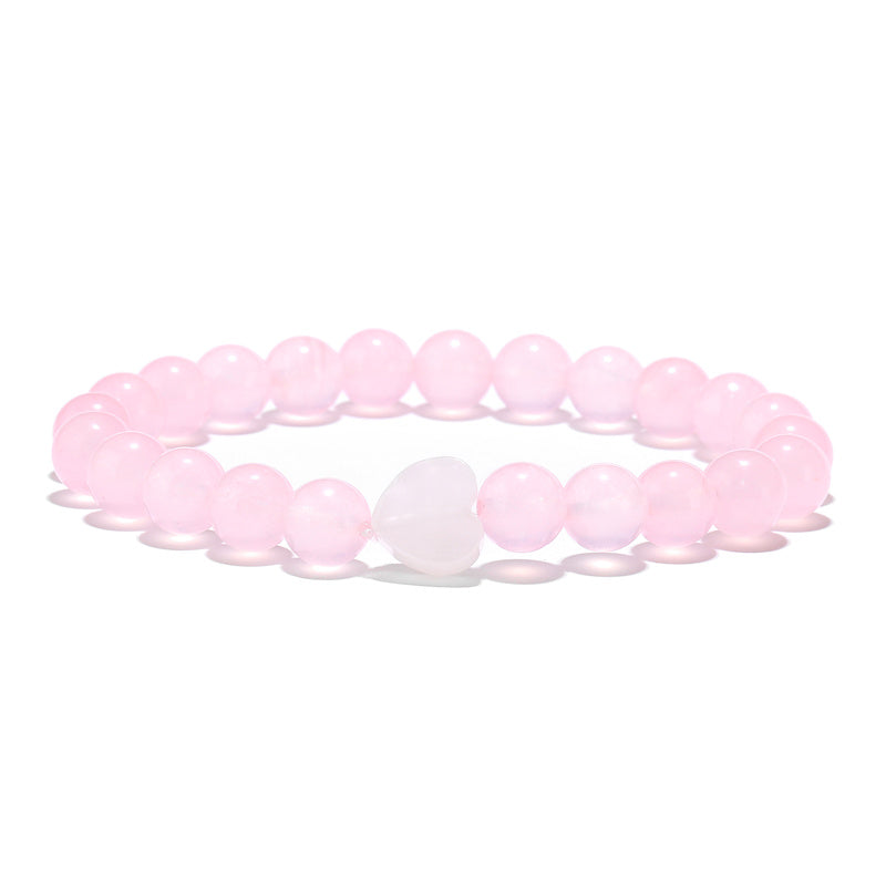 Retro Round Beaded Natural Stone Unisex Bracelets 1 Piece