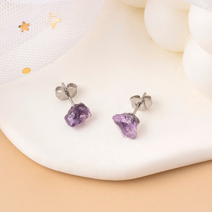 Fashion Geometric Crystal Ear Studs 1 Pair