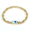 Fashion Devil's Eye Copper Gold Plated Bracelets 1 Piece