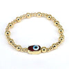 Fashion Devil's Eye Copper Gold Plated Bracelets 1 Piece