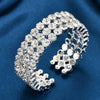 Fashion Solid Color Alloy Inlay Artificial Diamond Women's Bangle 1 Piece