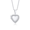 Simple Style Heart Shape Stainless Steel Plating Zircon Pendant Necklace 1 Piece