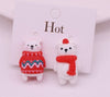 Fashion Santa Claus Plastic Resin Girl's Ear Clips 1 Pair