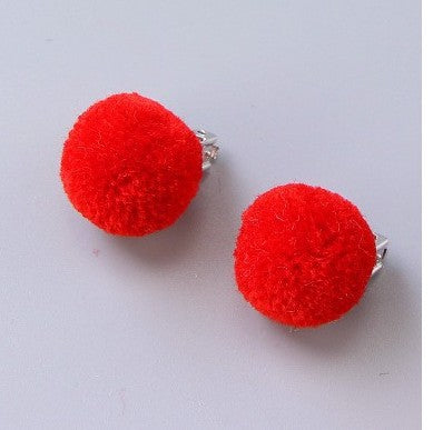 Fashion Santa Claus Plastic Resin Girl's Ear Clips 1 Pair