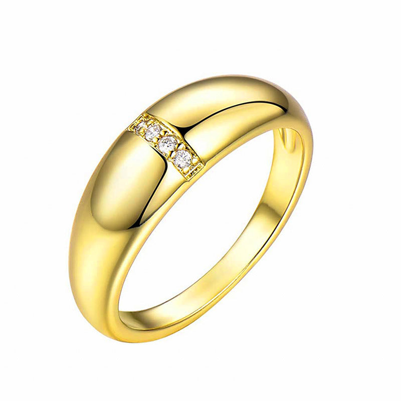 Fashion Star Brass Plating Zircon Rings