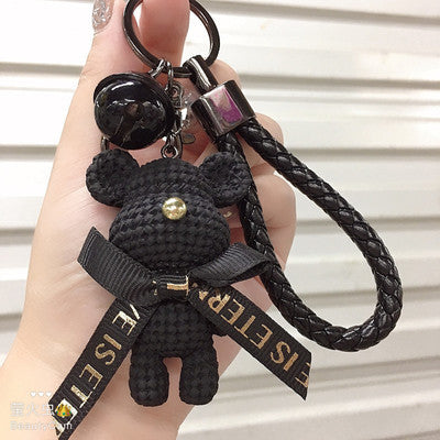 Cute Bear Resin Metal Unisex Bag Pendant Keychain