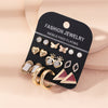 Fashion Geometric Alloy Plating Artificial Pearls Women's Earrings 1 Set