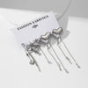 Fashion Geometric Alloy Plating Artificial Pearls Women's Earrings 1 Set