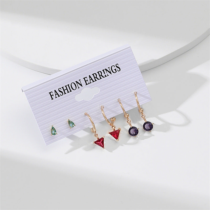 Fashion Geometric Alloy Plating Artificial Pearls Women's Earrings 1 Set