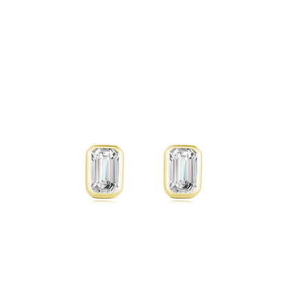 Simple Style Square Silver Plating Inlay Zircon Ear Studs 1 Pair