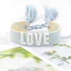 1 Piece Fashion Love Polyester Embroidery Handmade Tassel Unisex Bracelets