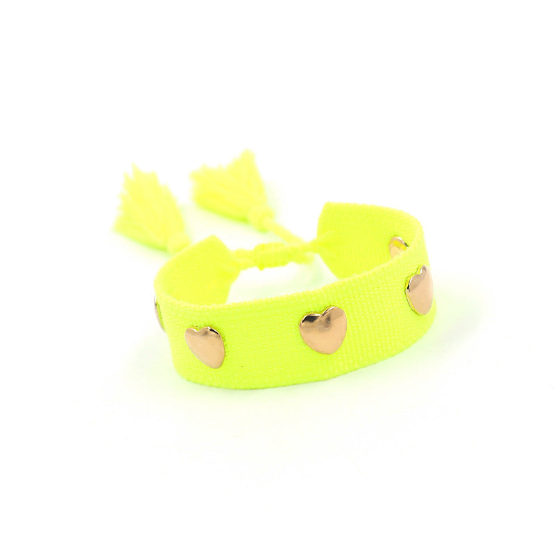 Bohemian Heart Shape Polyester Unisex Bracelets