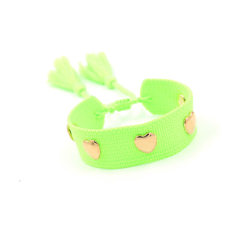 Bohemian Heart Shape Polyester Unisex Bracelets