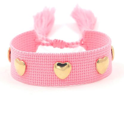 Bohemian Heart Shape Polyester Unisex Bracelets