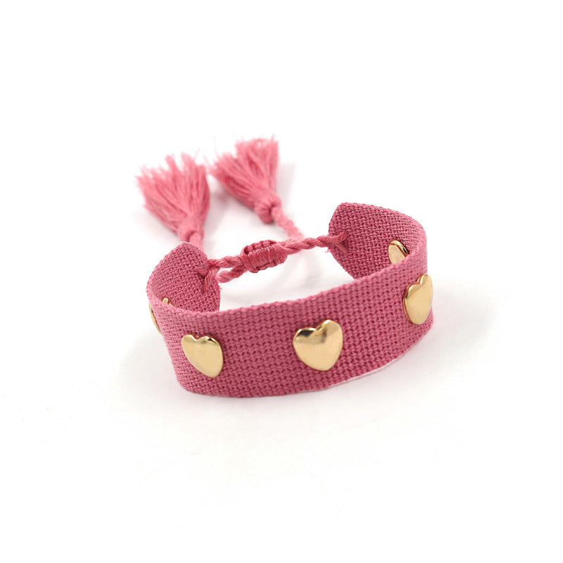 Bohemian Heart Shape Polyester Unisex Bracelets