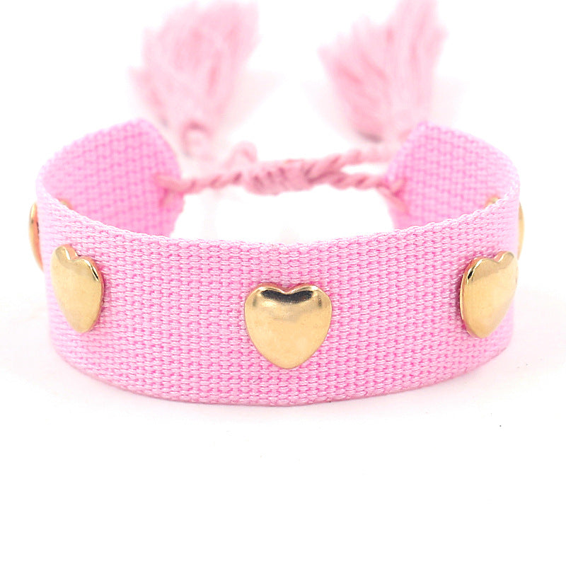 Bohemian Heart Shape Polyester Unisex Bracelets